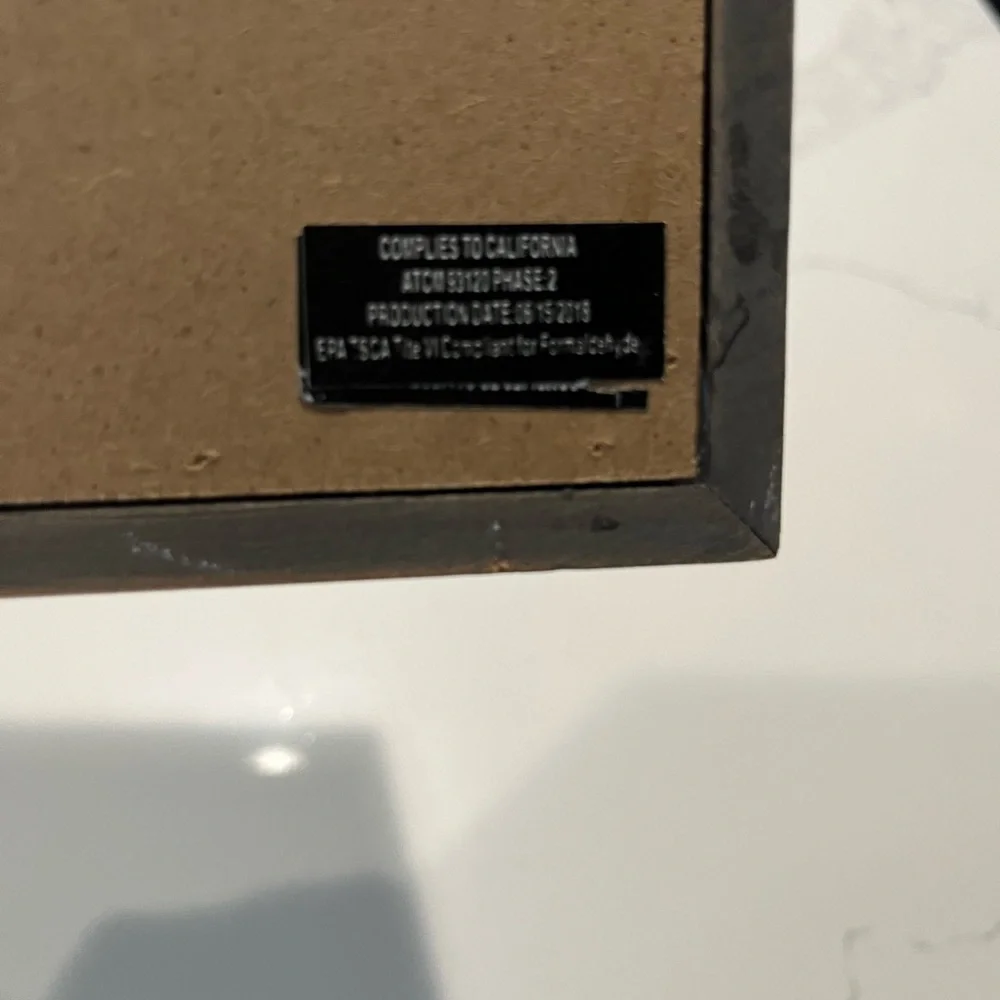 Gray Framed Bath Sign